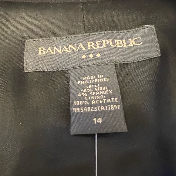 NWT Size 14 Banana Republic Black Blazer - Picture 4 of 6